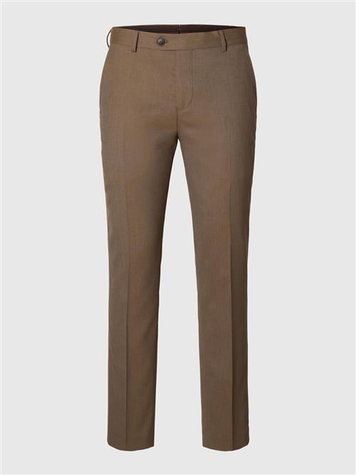 SELECTED Bukser med fals 'SLHNeil'  khaki