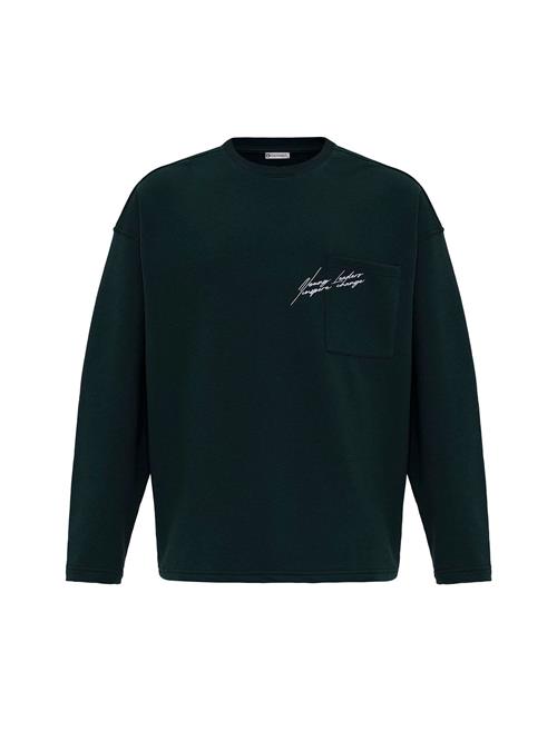 Dandalo Pullover  mørkegrøn / hvid