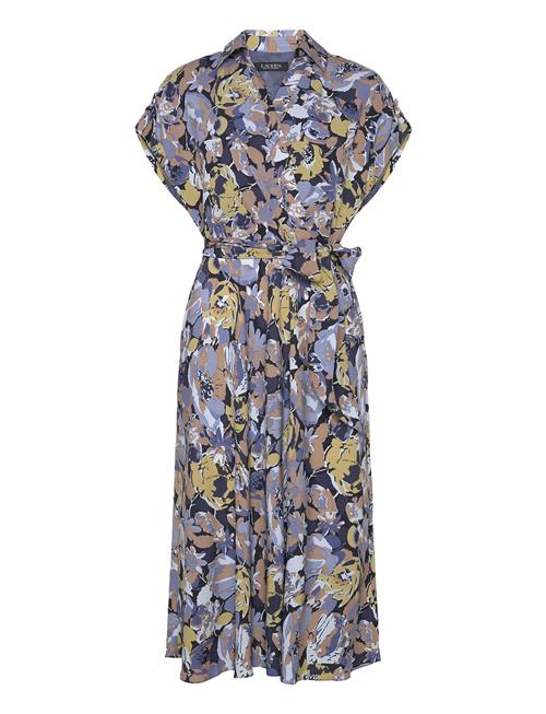 Lauren Ralph Lauren | Floral Belted Crepe Dress | 40