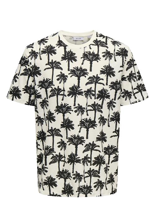 ONLY & SONS | Onskylen Reg Linen Palm Aop Ss Tee | S