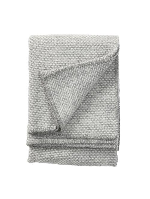 Klippan Yllefabrik Domino Baby Uldtæppe Light Grey  Ligth Grey One Size Wool Grå  One Size  Drenge, Piger