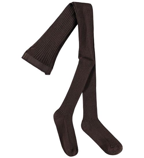 Molo Strømpebukser - Rib Tights - Bark Brown