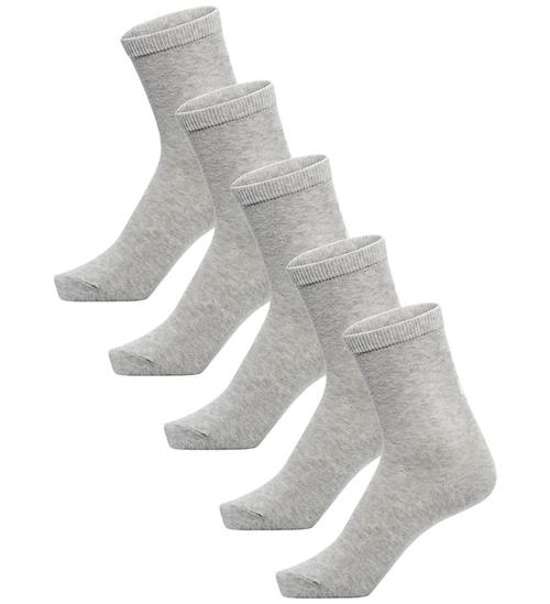 Hummel Strømler - hmlMAKE MY DAY SOCKS - 5-pak - Grey Melange