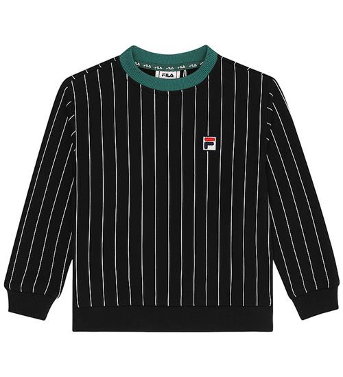 Fila Sweatshirt - Lubaco - Sort/Egret Striped