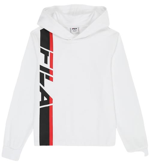 Fila Hættetrøje - Valversi - Bright White m. Print