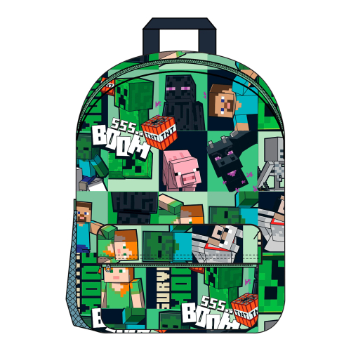 NAME IT Minecraft Rygsæk Jonk Black