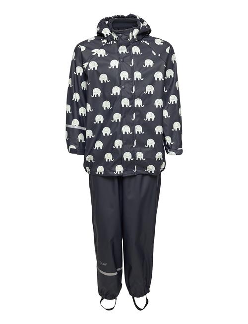 CeLaVi | Rainwear Set Elephant Aop - Pu | 128-134
