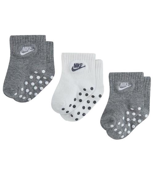 Nike Strømper - 3-pak - Hvid/Gråmeleret
