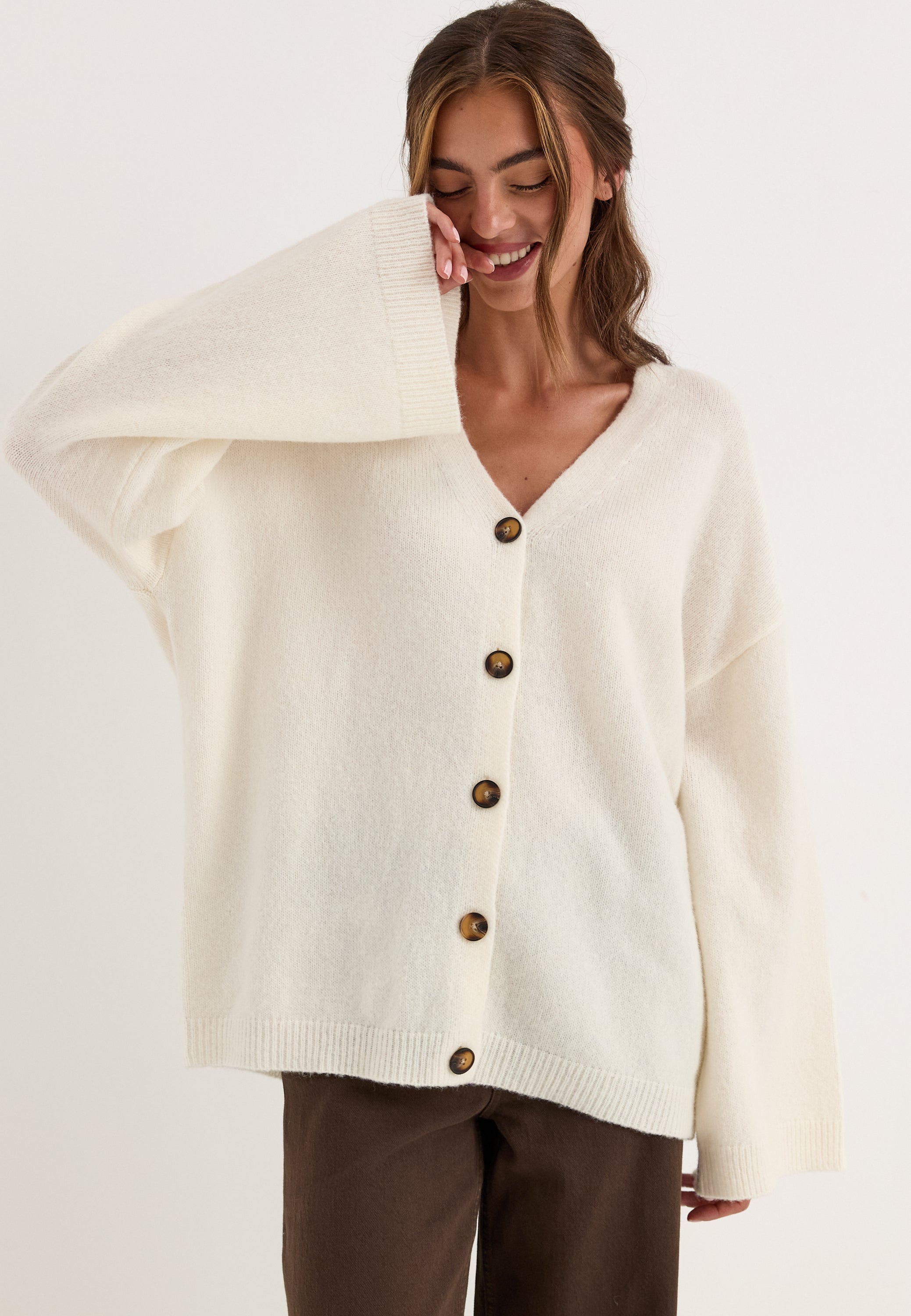 BUBBLEROOM Chunky Knitted Cardigan