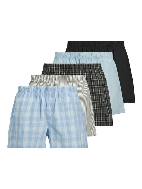 JACK & JONES Boksershorts 'JACMilano'  lyseblå / grå / sort / hvid