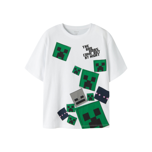 NAME IT T-shirt Julio Minecraft Bright White