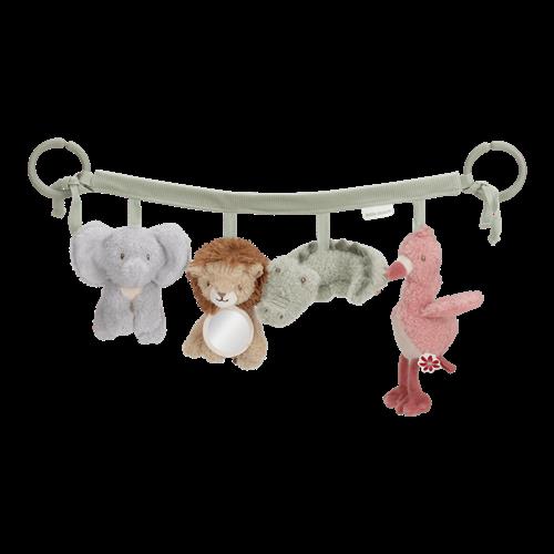 Little Dutch Legetøjskæde Til Barnevogn Safari Friends  Green One Size  Grøn  One Size  Drenge, Piger