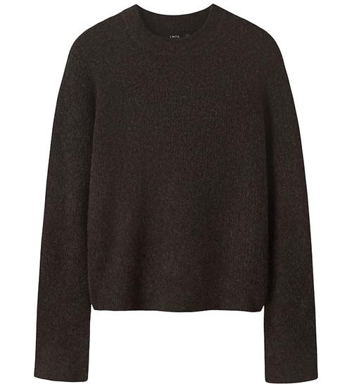 LMTD Bluse - Strik - Kort - NlfKleave - Chocolate Brown