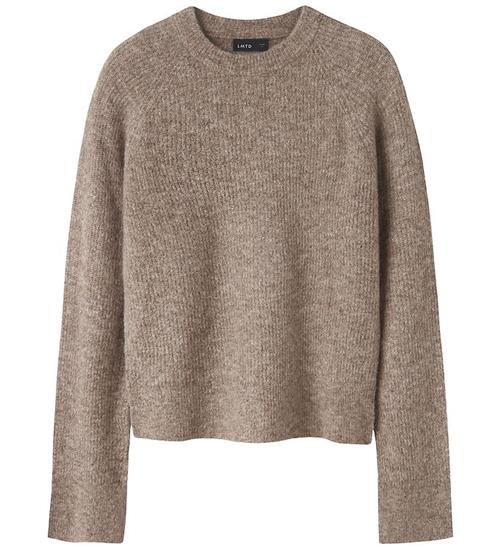 LMTD Bluse - Strik - Kort - NlfKleave - Mocha Meringue