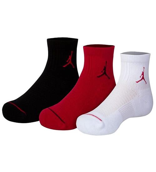 Jordan Ankelstrømper - 3-pak - Jumpman Quarter - Rød/Hvid/Sort