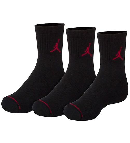 Jordan Strømper - 3-pak - Jumpman Cushioned Crew - Sort