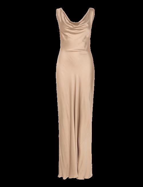 Malina | Leah Cowl Neck Satin Maxi Dress | XL