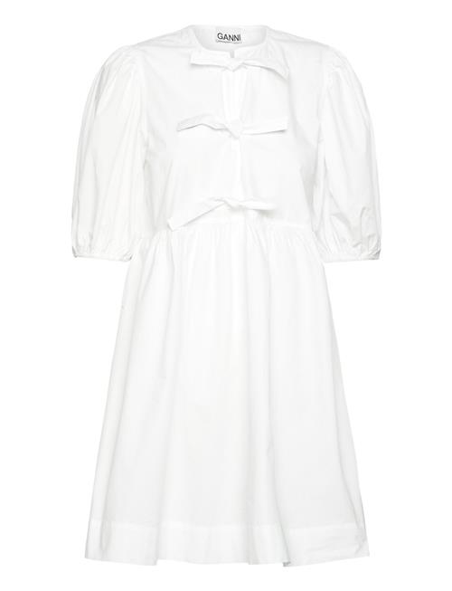 Ganni | Cotton Poplin Tie String Mini Dress | 34