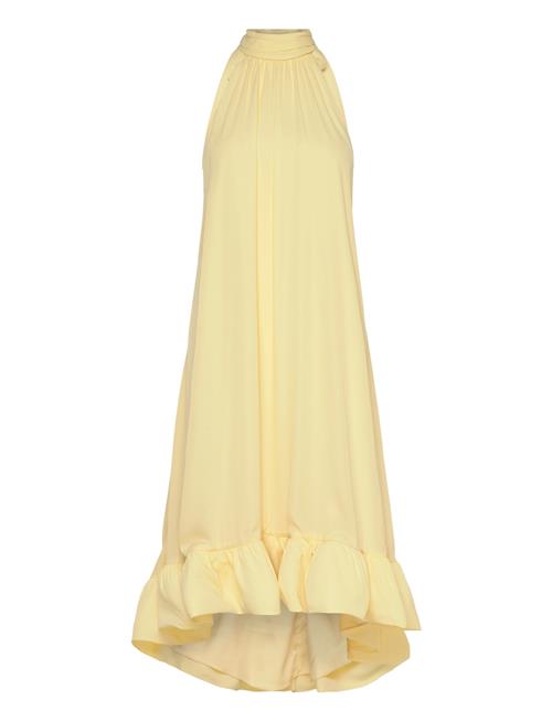 Malina | Sabrina Halterneck Ruffled Midi Dress | L