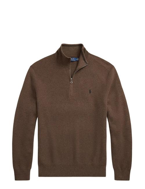 Polo Ralph Lauren | Mesh-Knit Cotton Quarter-Zip Sweater | L