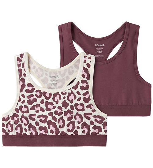 Name It Toppe - NkfShort - 2-pak - Antique White/Wild Ginger