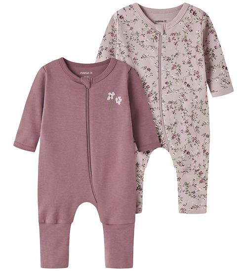 Name It Natdragter - NbfNightsuit - 2-pak - Violet Ice/Wistful M