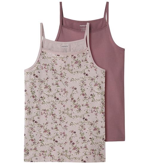 Name It Undertrøjer - NkfStrap - 2-pak - Violet Ice/Wistful Mauv