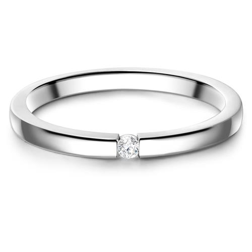 Glanzstücke München Ring  sølv / transparent