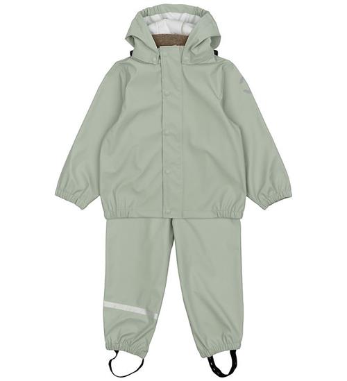 Mikk-Line X Kids-World Regntøj - PU - Seagrass