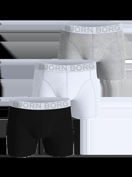 Björn Borg Organic Cotton Stretch Boxers 3-pack Sort, L