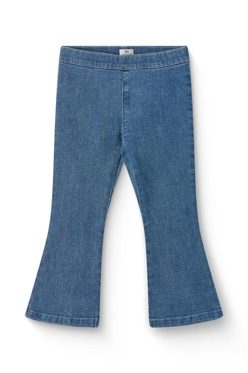 Copenhagen Colors Flare Super Stretch Jeggings Light Blue Indigo Washed  Light Blue Indigo Washed 122 cm  Blå  122 cm  Piger