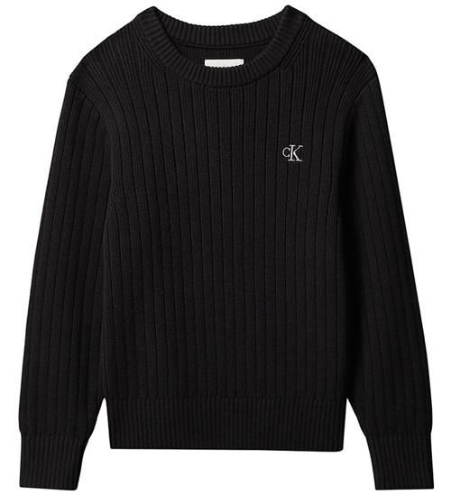 Calvin Klein Bluse - Strik - Sort