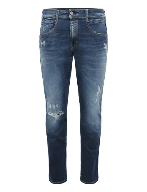 Replay | Anbass Slim Hyperflex Re-Used Xlite Sustainable Denim Trousers Dark Blue | 33 x 30