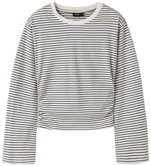 LMTD Bluse - NlfNovegat - Dark Shadow/W. Antique White