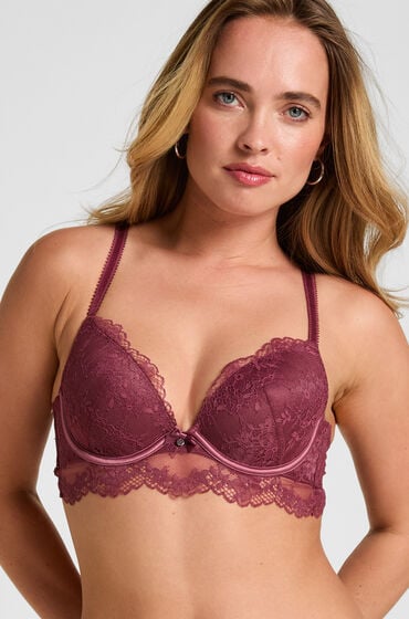 Hunkemöller Polstret BH Med Bøjle Og Lang Linje Naomi Lilla
