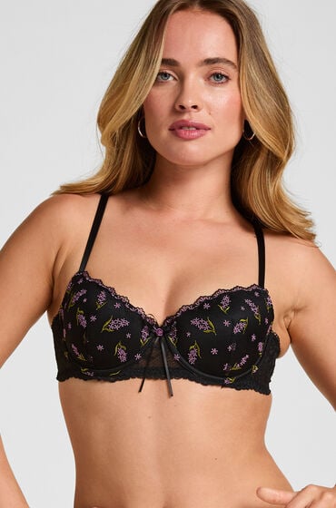 Hunkemöller Polstret BH Med Bøjle Iris Sort