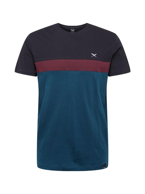 Iriedaily Bluser & t-shirts 'Court'  petroleum / vinrød / sort