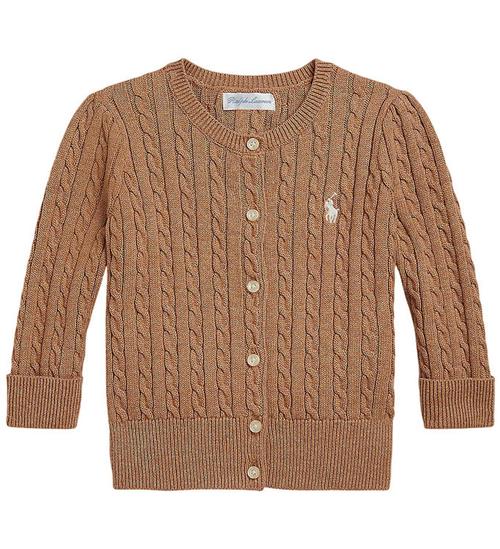 Polo Ralph Lauren Cardigan - Strik - Cable - Camel Heather