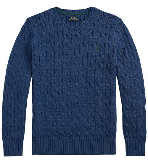 Polo Ralph Lauren Bluse - Strik - Cable - Dusty Azure