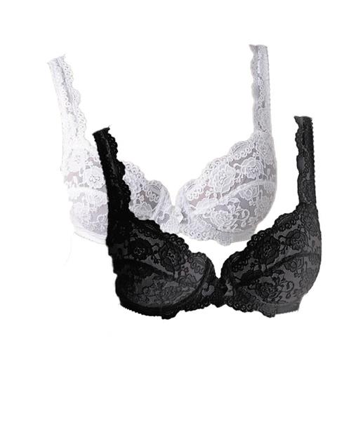 Se PETITE FLEUR BH  sort / hvid hos About You