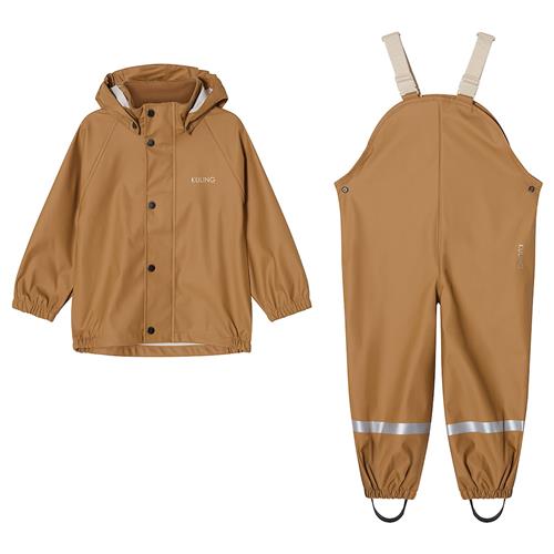 Kuling San Marino Uforet Regnsæt Caramel Brown Caramel Brown-74/80 cm  Brun  74/80 cm  Drenge, Piger