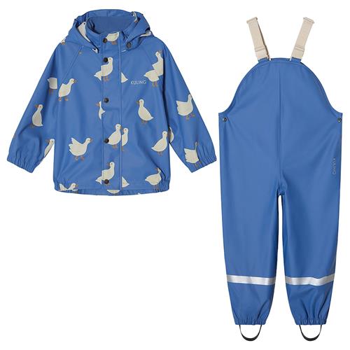 Kuling San Marino Uforet Regnsæt Nordic Blue Duck Nordic Blue Duck-122/128 cm  Blå  122/128 cm  Drenge, Piger
