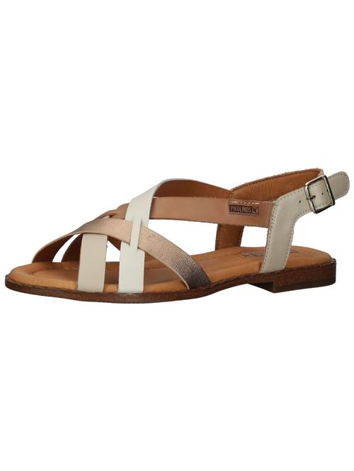 PIKOLINOS Sandaler med rem 'Algar'  elfenben / lysebeige / brun / guld