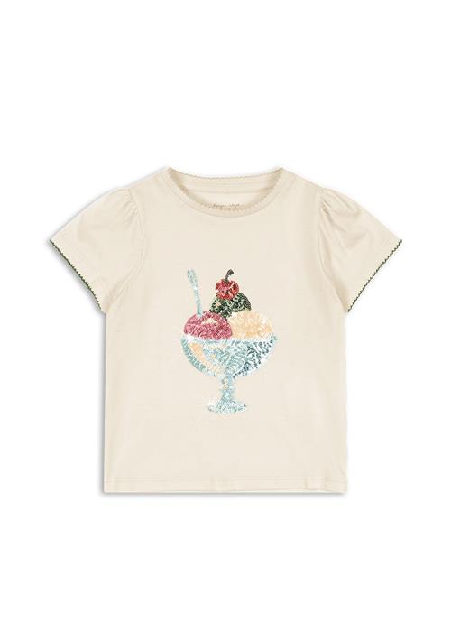 Konges Sløjd GOTS Famo Puff Tee Buttercream  Buttercream 12 months  Creme  12 måneder  Piger