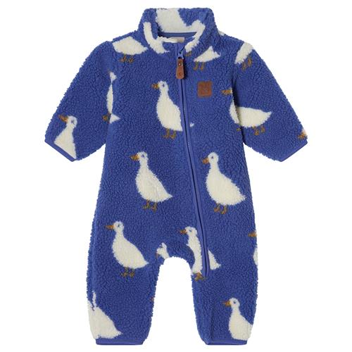 Kuling Austin Pile Fleece-overalls Nordic Blue Ducks  Nordic Blue Ducks-80 cm  Blå  80 cm  Drenge, Piger
