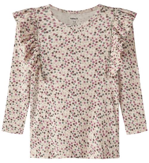 Name It Bluse - NmfLianna - Antique White m. Flæser