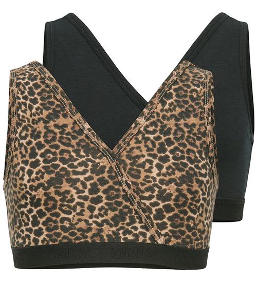 Kids Only Toppe - Vendbare - 2-pak - Noos - Sort/Leo