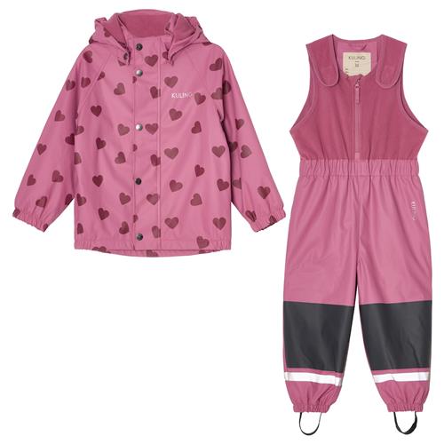 Kuling Ottawa Foret Regnsæt Mauve Hearts  134/140 cm  Lilla  134/140 cm  Drenge, Piger