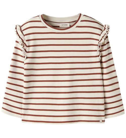 Lil Atelier Bluse - Loose - NmfLimia - Turtledove/Maple Syrup