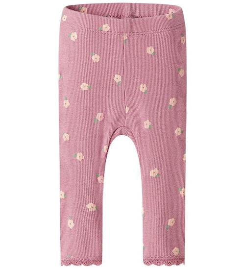 Name It Leggings - Rib - NbfLaurel - Lilas